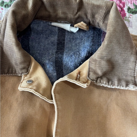 VTG Carhartt Men's XL Tan Chore Jacket Blanket Lined Duck Canvas Work USA - Picture 6 of 12